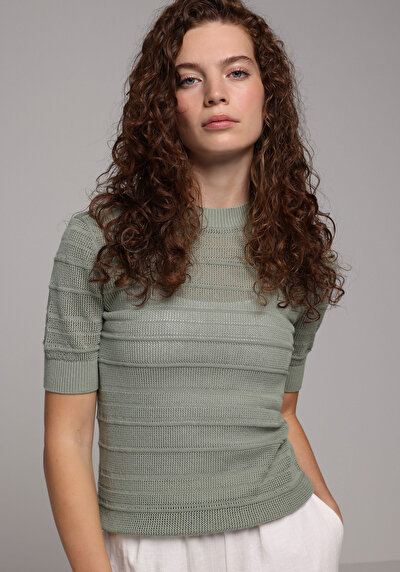 Image de Tricot Vert Slim Fit  Femme