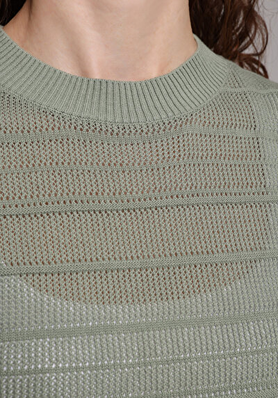 Image de Tricot Vert Slim Fit  Femme