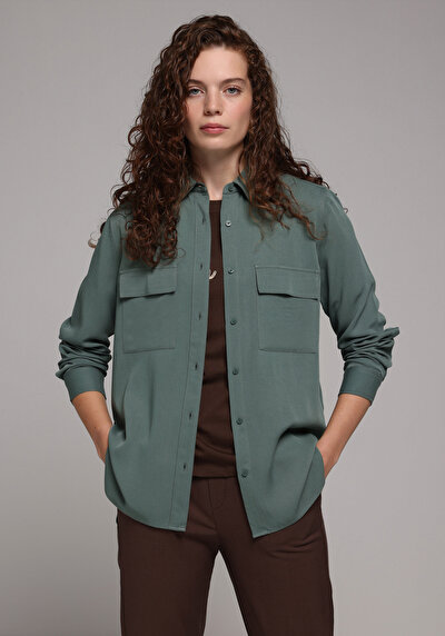 Image de Chemise À Manches Longues Regular Fit Droit Belmando Femme
