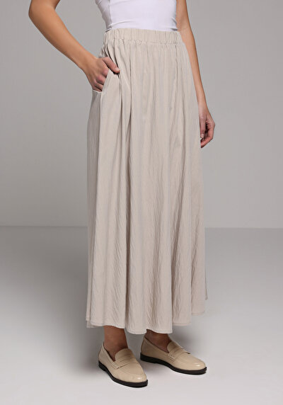 Image de Jupe Blanc  Droit Uni Maxi Femme