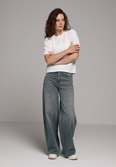 Image de Tricoter Blanc Regular Fit Femme