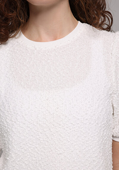 Afficher les détails de Tricoter Blanc Regular Fit  Femme