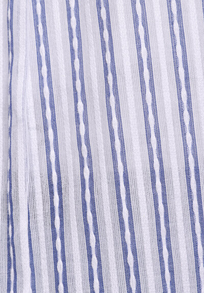 Afficher les détails de Chemise À Manches Longues Bleu Regular Fit Rayé Ratière Femme