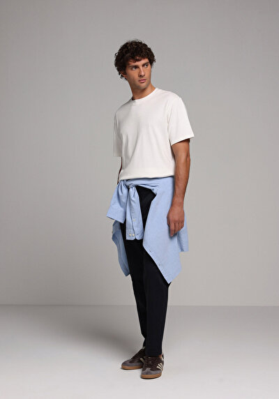 Image de T-shirt À Manches Courtes Blanc Comfort Fit Droit Homme