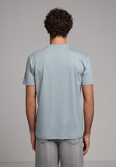 Image de T-shirt À Manches Courtes Vert Regular Fit Droit Homme