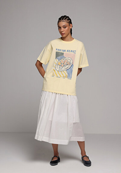 Image de Jupe Blanc Midi Droit Uni Maxi Femme