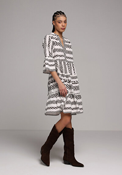 Image de Robe Ecru Regular Fit Femme