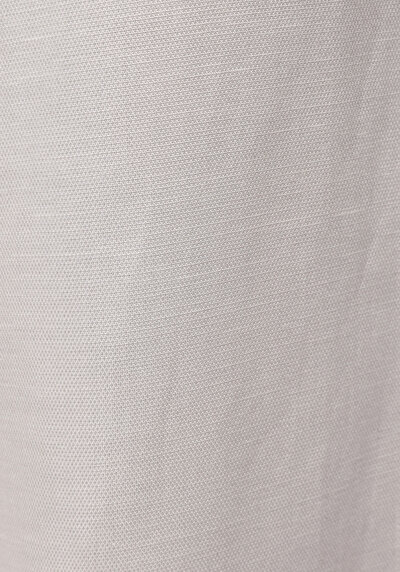 Afficher les détails de Pantalon Blanc Wide Leg High Rise En Ratière Regular Fit Femme