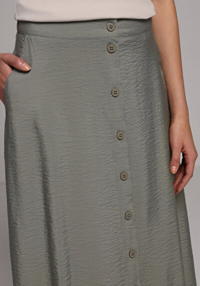 Image de Jupe Vert  Droit Uni Maxi Femme