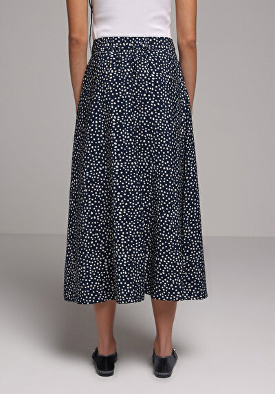 Image de Jupe Marine Uni Maxi Femme