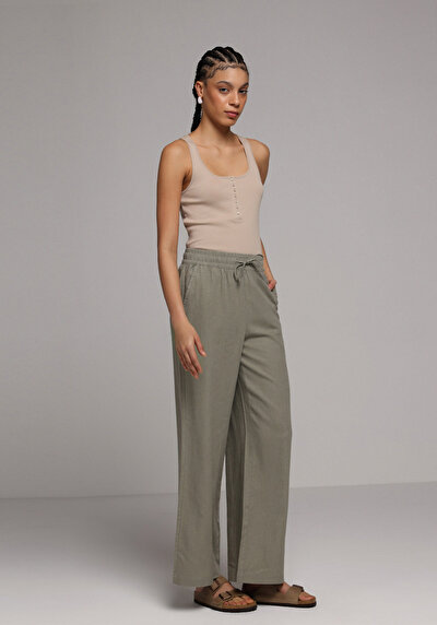 Image de Athlète Beige Slim Fit Femme