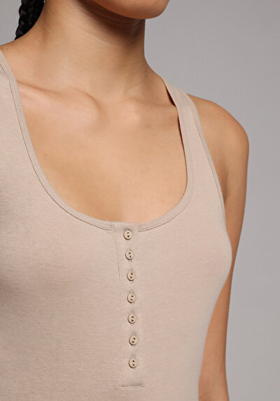 Image de Athlète Beige Slim Fit Femme