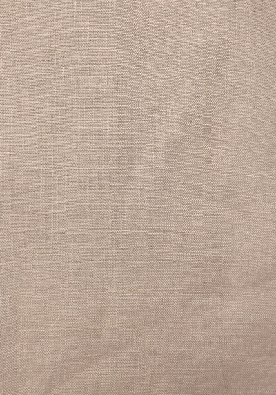 Afficher les détails de Chemise À Manches Longues Beige Boyfriend Fit Droit Uni Femme