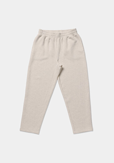 Image de Pantalon De Survêtement Ecru Regular Fit Femme