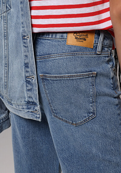 Afficher les détails de 970 Berry Pantalon  Wide Leg High Rise En Jean Regular Fit Femme