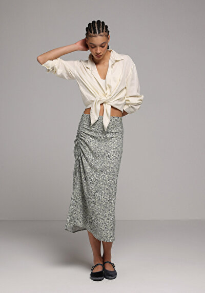 Image de Jupe Vert Midi  Uni Mdi Femme