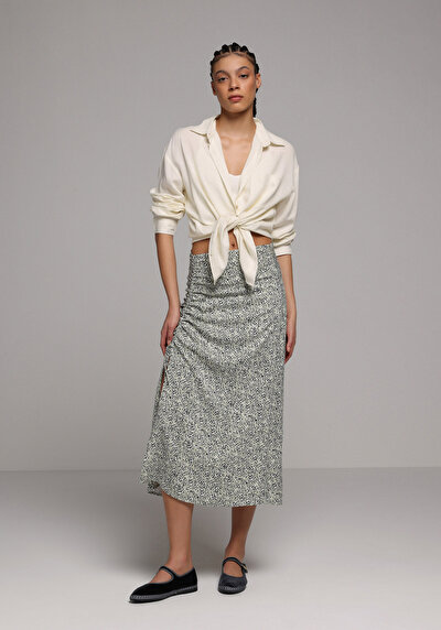Image de Jupe Vert Midi Uni Mdi Femme