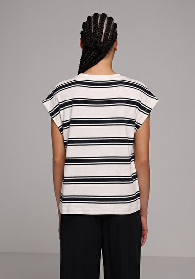 Image de Blouse À Manches Courtes Marine Regular Fit Manches Courtes Femme