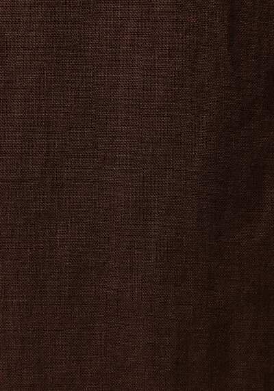 Afficher les détails de Pantalon Marron Straight Leg High Rise En Uni Regular Fit Femme