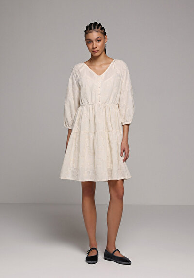 Image de Robe Beige Regular Fit Femme