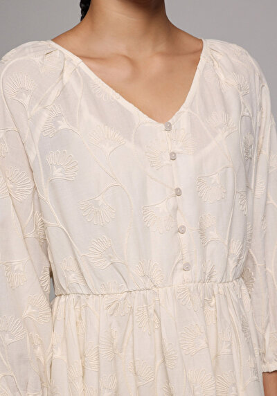 Image de Robe Beige Regular Fit Femme