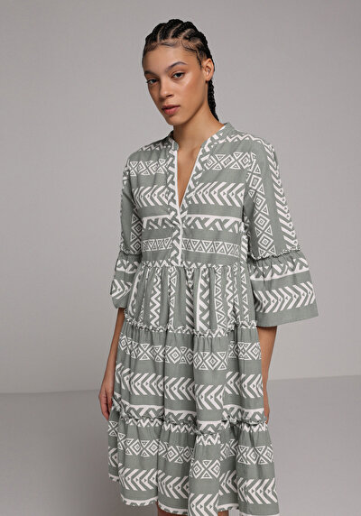 Afficher les détails de Robe Vert Regular Fit    Femme
