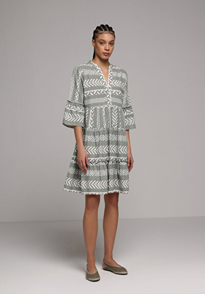 Image de Robe Vert Regular Fit Femme