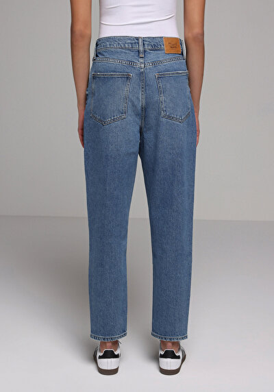Image de 896 Maria Pantalon En Jean Mom Fit Femme