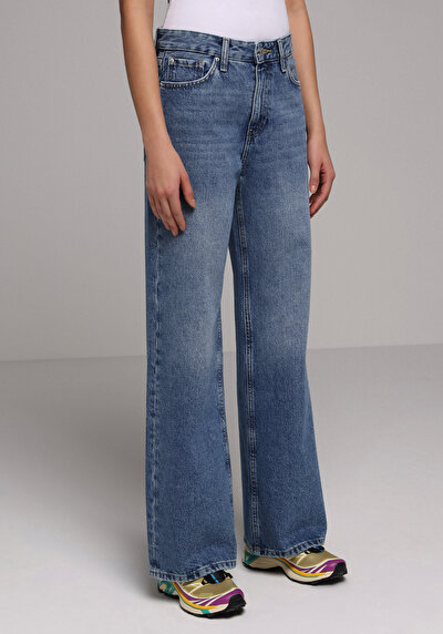 Image de 970 Berry Pantalon En Jean Regular Fit Femme