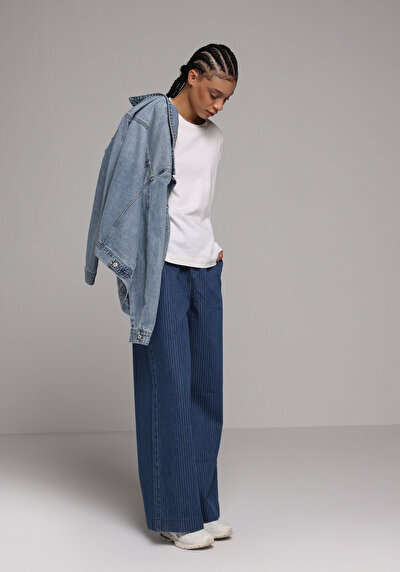 Image de 982 Mely Pantalon    En Jean Loose Fit Femme