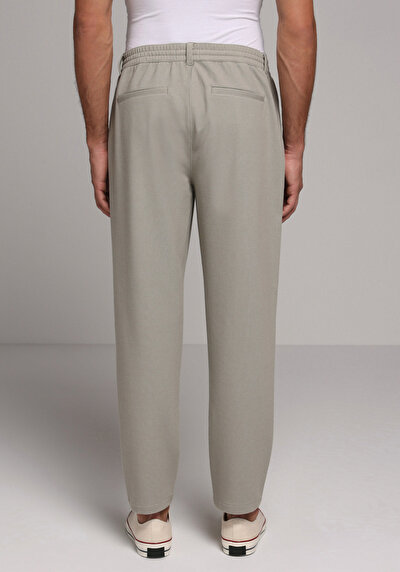 Image de Pantalon Vert Straight Leg Medium Rise En Verrouillage Regular Fit Homme