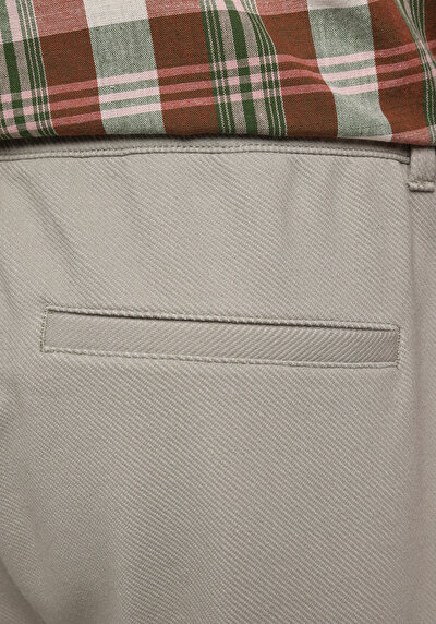 Afficher les détails de Pantalon Vert Straight Leg Medium Rise En Verrouillage Regular Fit Homme