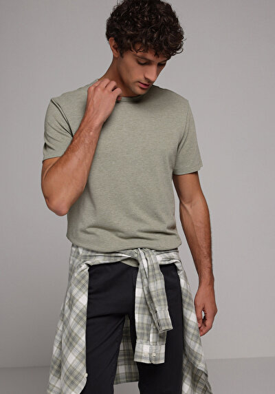 Image de T-shirt À Manches Courtes Regular Fit Droit Homme