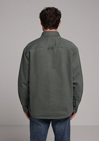 Image de Surchemise Kaki Oversize Fit Homme