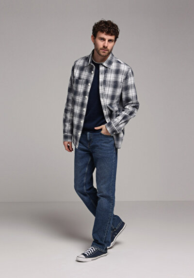 Image de Surchemise Bleu Comfort Fit Homme