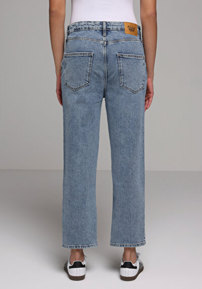 Image de 884 Lauren Pantalon En Jean Straight Fit Femme