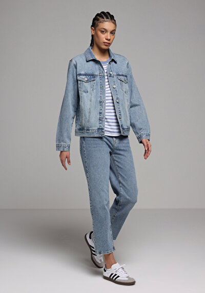 Image de 884 Lauren Pantalon En Jean Straight Fit Femme