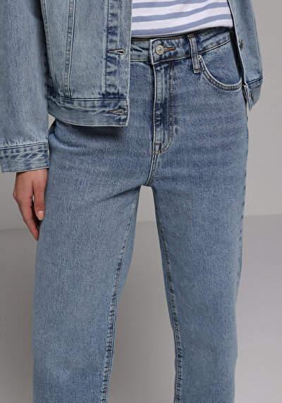 Image de 884 Lauren Pantalon    En Jean Straight Fit Femme