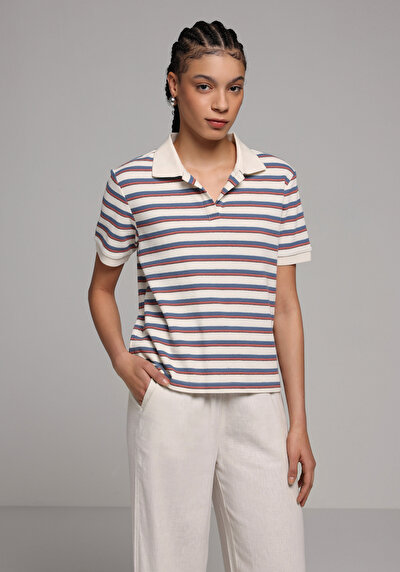 Image de Multicolou Regular Fit  Rayé Jacquard Femme