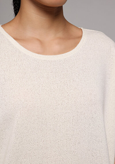 Image de Tricoter Ecru Relaxed Fit  Femme
