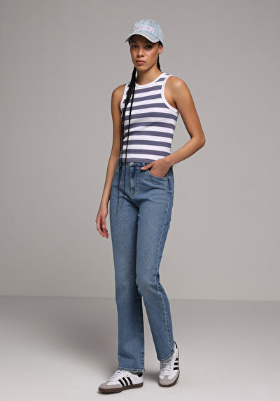 Image de 792 Mila Pantalon En Jean Regular Fit Femme