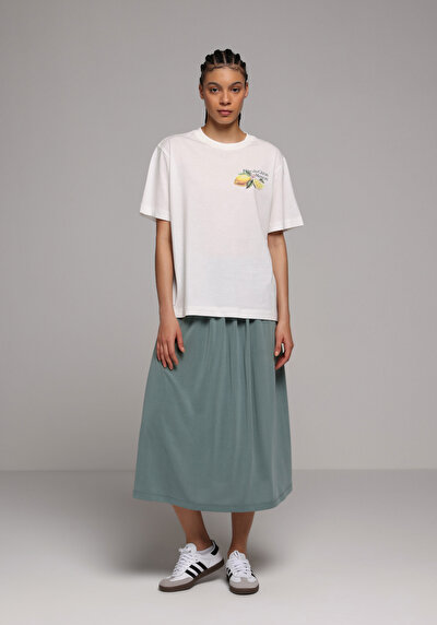 Image de Jupe Vert Regular Fit Droit Supreme Mdi Femme