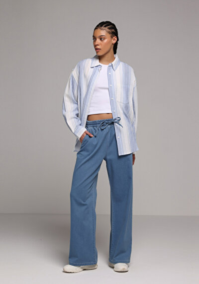 Image de 970 Berry Pantalon En Jean Regular Fit Femme