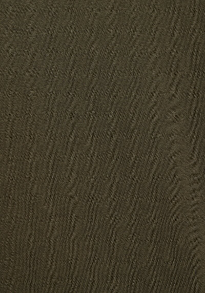 Afficher les détails de T-shirt À Manches Courtes Kaki Regular Fit Droit Femme