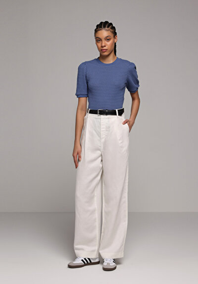 Image de Tricoter Bleu Slim Fit  Femme