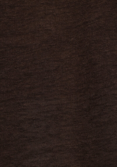 Afficher les détails de Blouse À Manches Courtes Marron Regular Fit Manches Courtes Femme