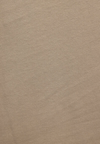 Afficher les détails de T-shirt À Manches Courtes Beige Comfort Fit Droit Homme