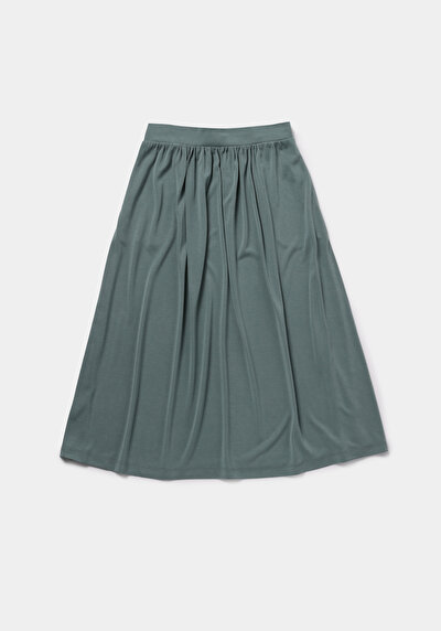 Afficher les détails de Jupe Vert Regular Fit Droit Supreme Mdi Femme