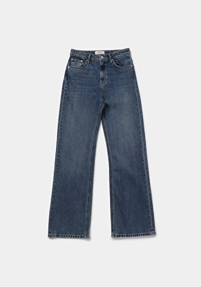 Afficher les détails de 900 Laris Pantalon    En Jean Straight Fit Femme