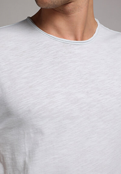 Image de T-shirt À Manches Courtes Bleu Regular Fit Homme